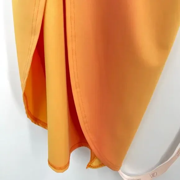 OW CollectionNWT Isabel Dress in Gradient Print Orange Cut Out Midi XS